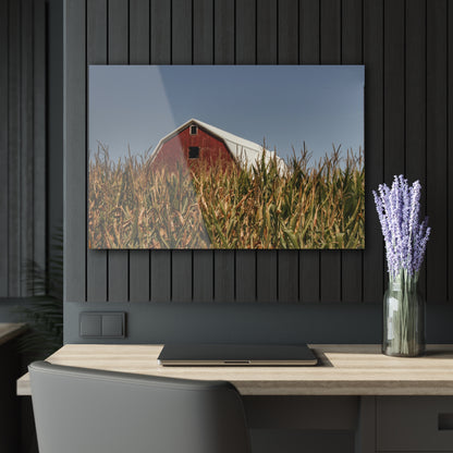 Beyond the Corn Rustic Farmhouse Acrylic Wall Print