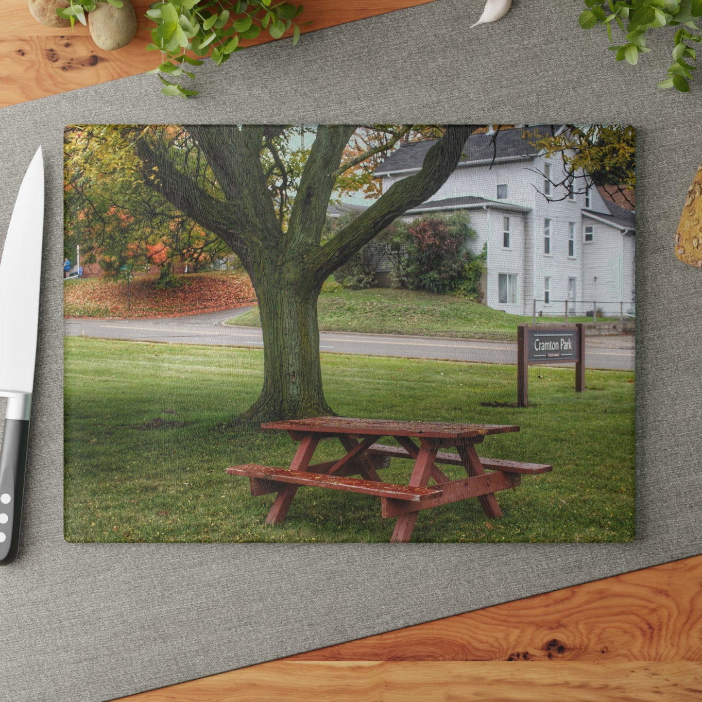 Barn Boutique Rustic Tempered-Glass Cutting Board| Picnic in the Park