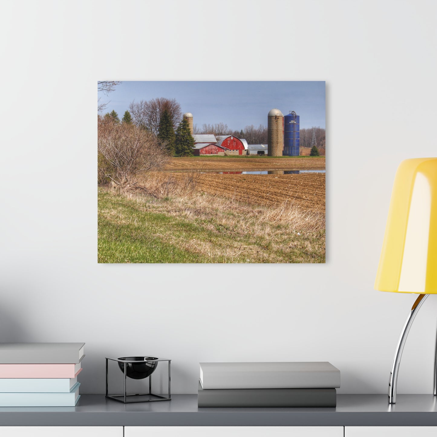 U R There Photography M-24 Northern Reds Farm Rustic Farmhouse Acrylic Wall Print