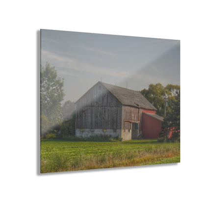 U R There Photography Pigeon Grey Saltbox Rustic Farmhouse Acrylic Wall Print