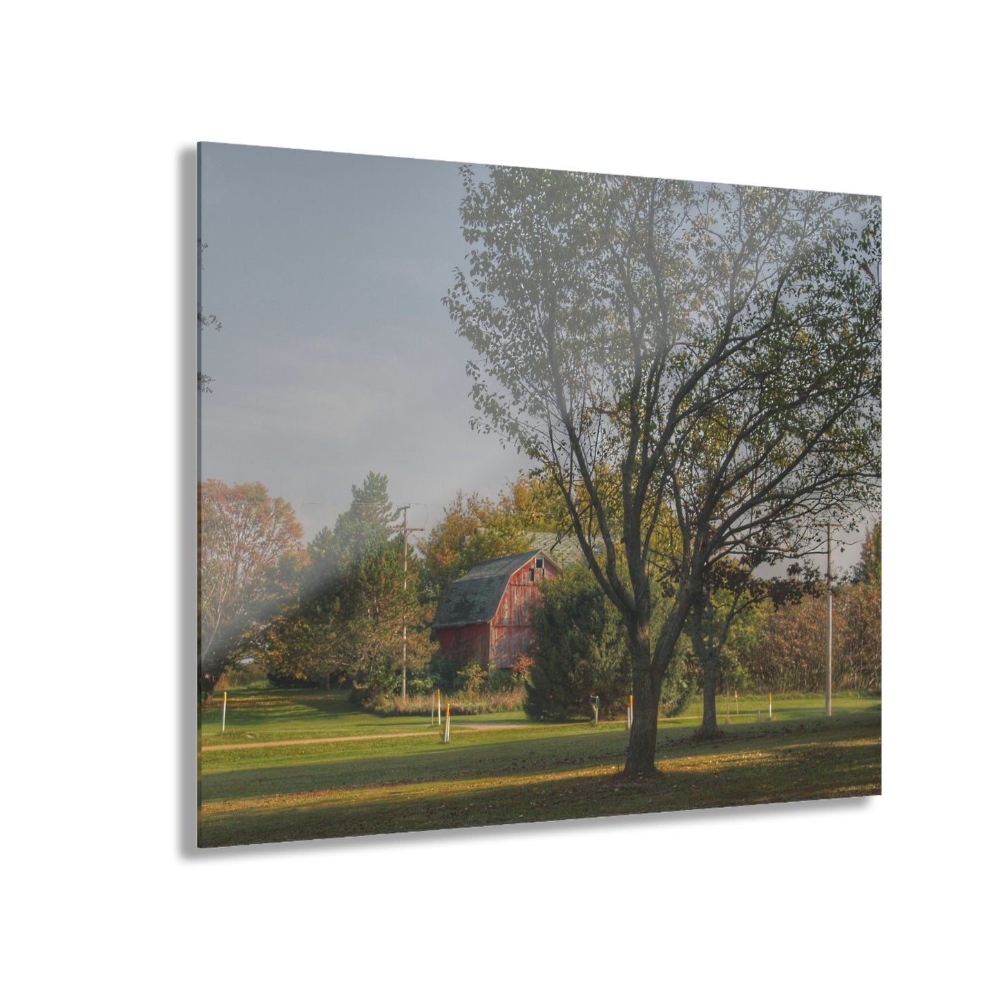 U R There Photography Belle River Red II Rustic Farmhouse Acrylic Wall Print