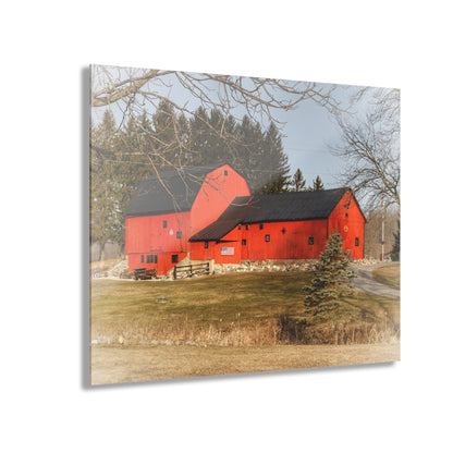 U R There Photography Thomas Road Patriot Barn Rustic Farmhouse Acrylic Wall Print