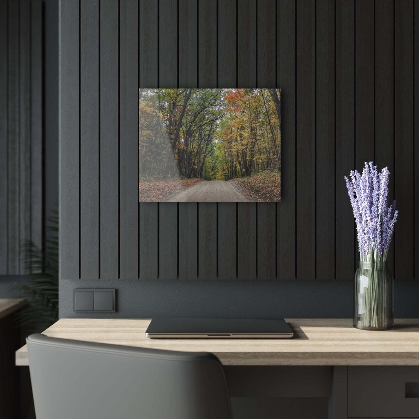 U R There Photography Country Roads in Dryden III Rustic Farmhouse Acrylic Wall Print