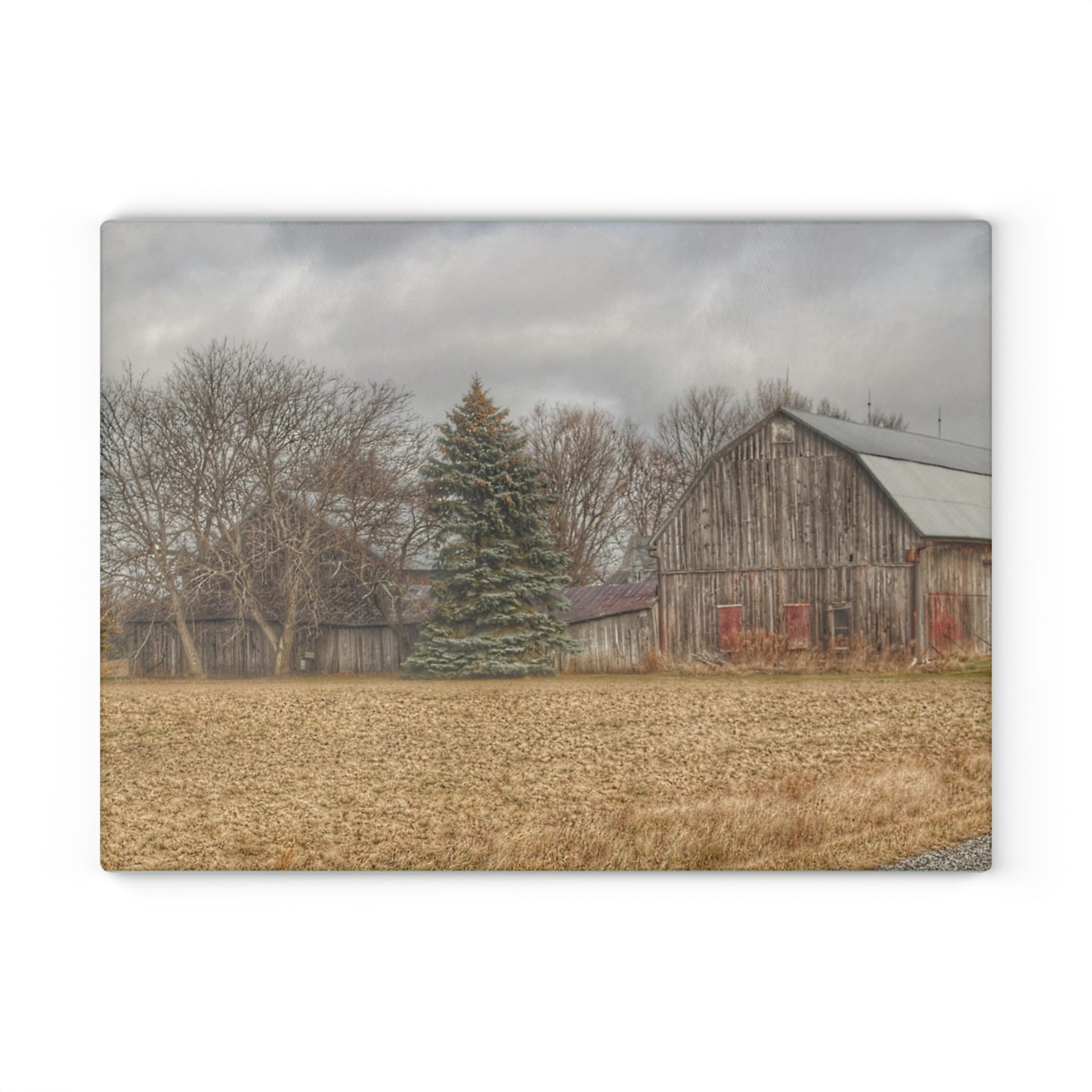 Barn Boutique Rustic Tempered-Glass Cutting Board| Frankenmuth Flint Street Farm