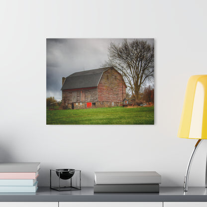 Barn Boutique Modern Farmhouse Acrylic Wall Print| Ashley Drive Fieldstone Red