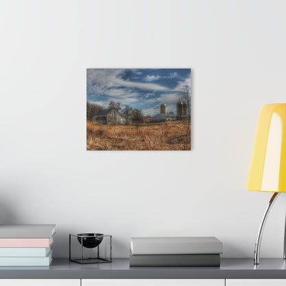 U R There Photography Newark Road White II Rustic Farmhouse Acrylic Wall Print