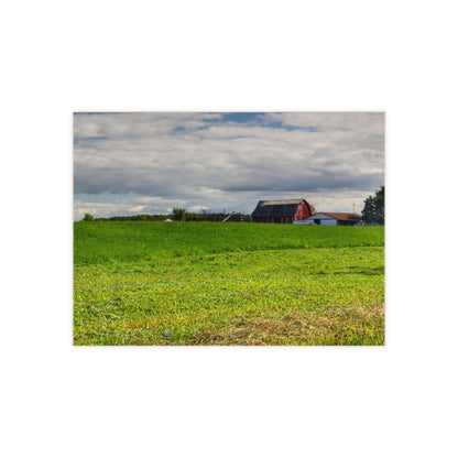 U R There Photography Across the Field in Kingston Rustic Farmhouse Decorative Ceramic Tile