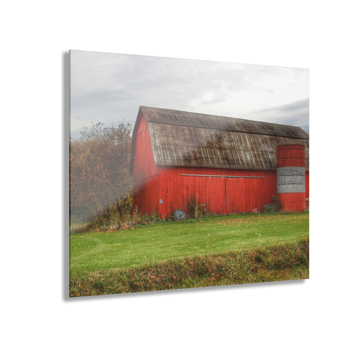 U R There Photography Oak Road Barber Barn I Rustic Farmhouse Acrylic Wall Print