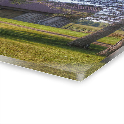 U R There Photography Newark Road Tilted Grey II Rustic Farmhouse Acrylic Wall Print