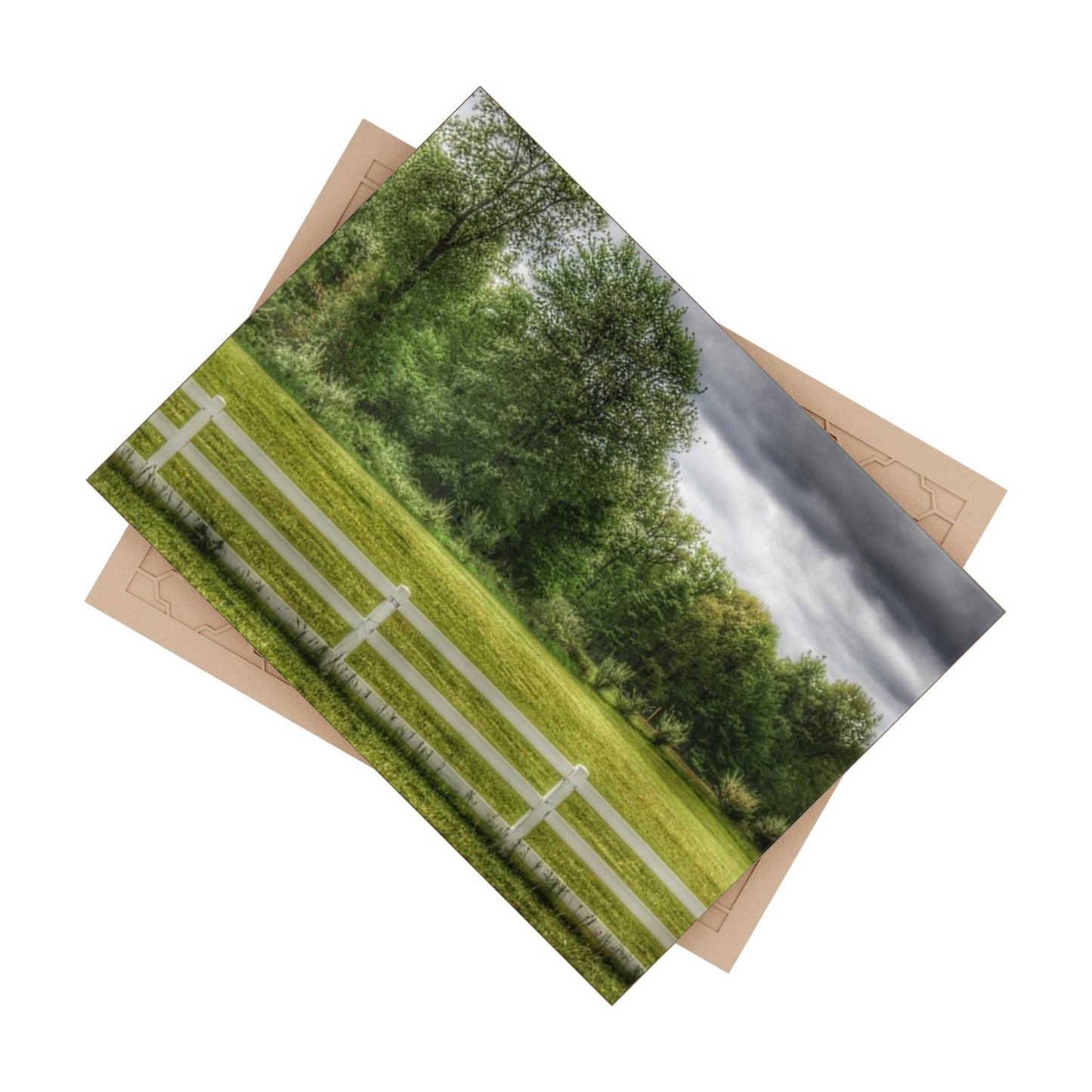 U R There Photography Beyond the White Fence Rustic Farmhouse Decorative Ceramic Tile