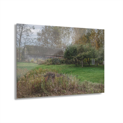 U R There Photography Grey Shack of Elmwood Rustic Farmhouse Acrylic Wall Print