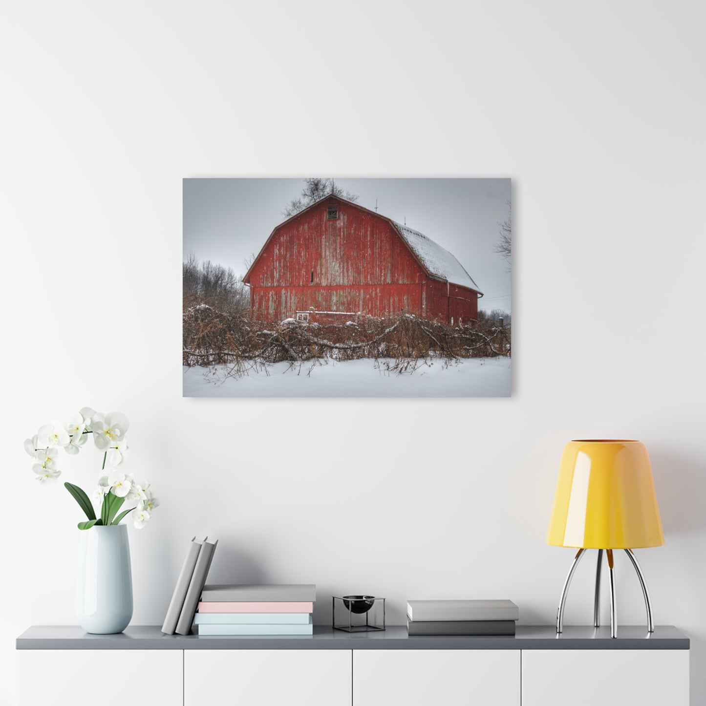 U R There Photography Hadley Road Barn at the Bend Rustic Farmhouse Acrylic Wall Print