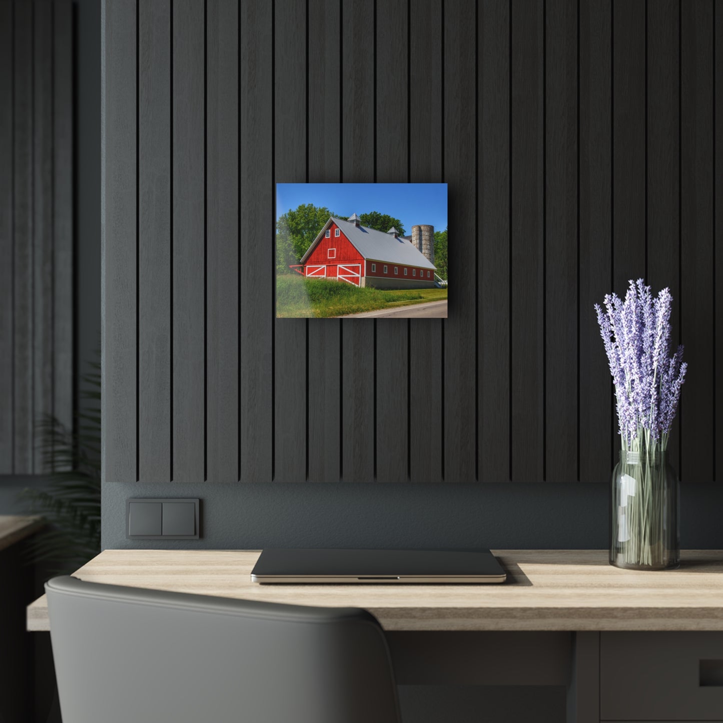 U R There Photography Metamora Red 2020 I Rustic Farmhouse Acrylic Wall Print