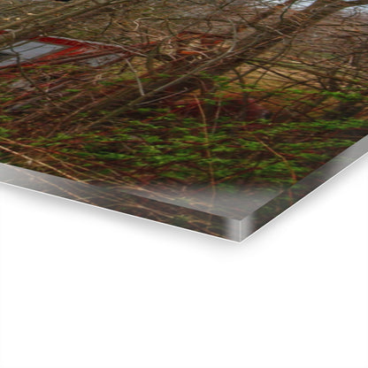 U R There Photography West Murphy Lake Road Grey Rustic Farmhouse Acrylic Wall Print
