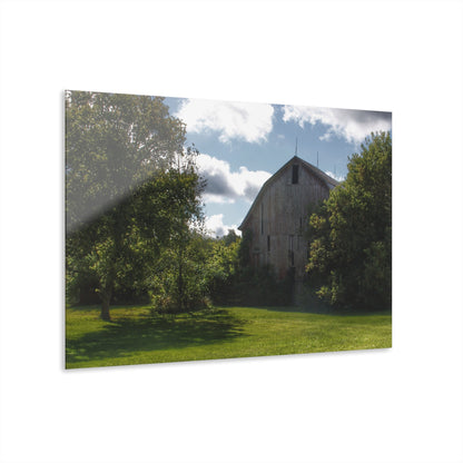 U R There Photography Oakwood Grey Rustic Farmhouse Acrylic Wall Print