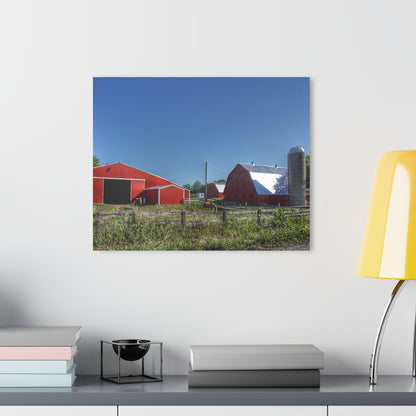 U R There Photography Mount Morris Road Farm and Horse Rustic Farmhouse Acrylic Wall Print