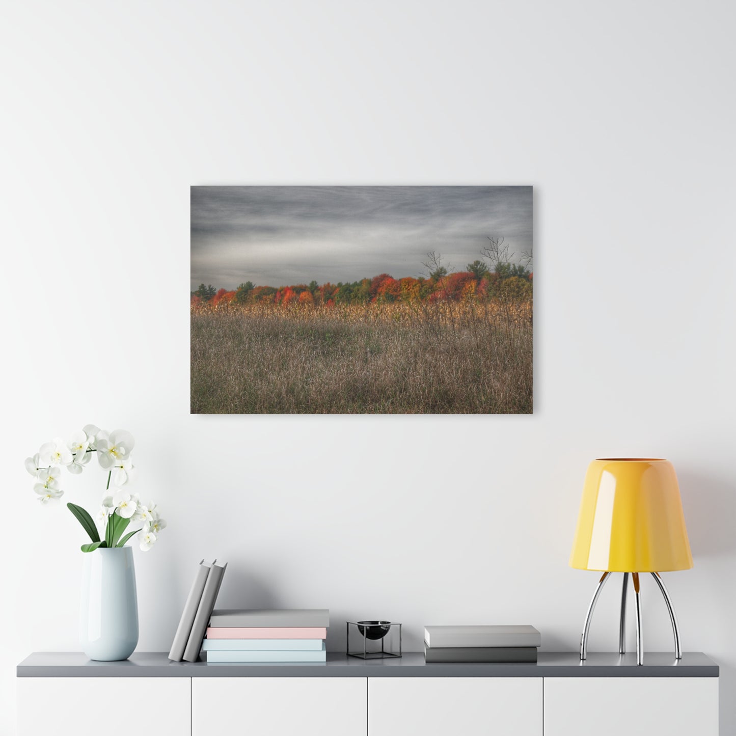U R There Photography Fall on Murphy Lake V Rustic Farmhouse Acrylic Wall Print