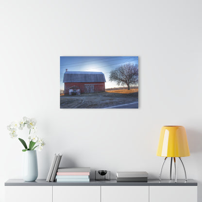 U R There Photography Rochester Red on a Spring Morning Rustic Farmhouse Acrylic Wall Print