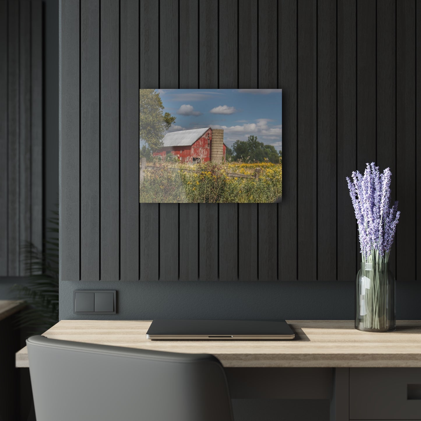 Barn Boutique Modern Farmhouse Acrylic Wall Print| Nettney Road Red