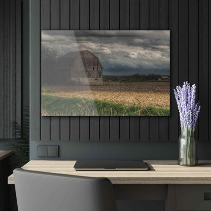 U R There Photography Sandusky Grey I Rustic Farmhouse Acrylic Wall Print