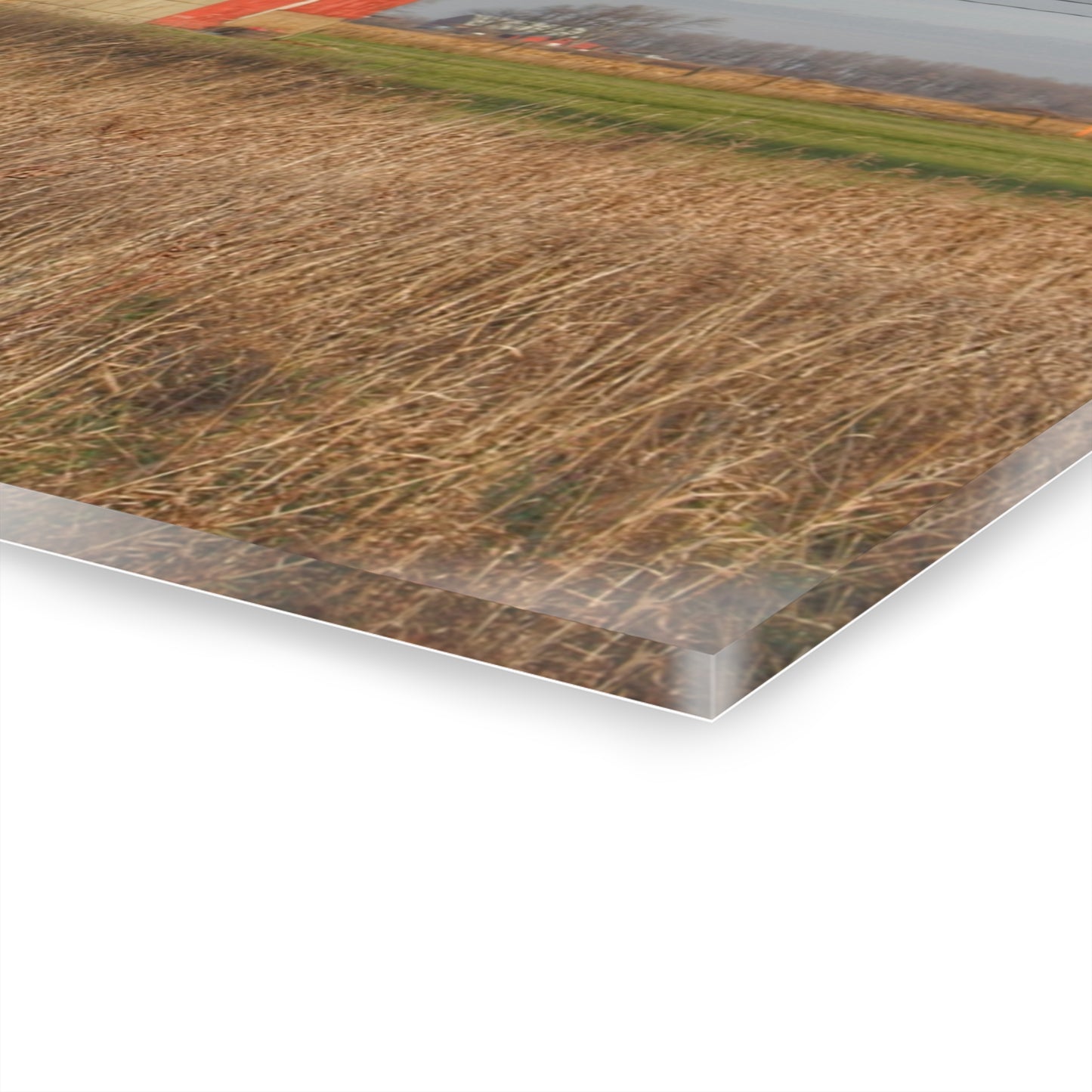 U R There Photography Harrington Road Red and Silo Rustic Farmhouse Acrylic Wall Print