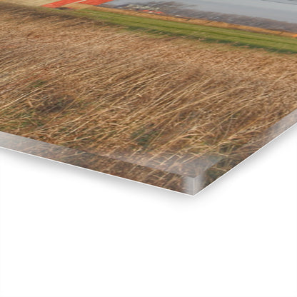 U R There Photography Harrington Road Red and Silo Rustic Farmhouse Acrylic Wall Print