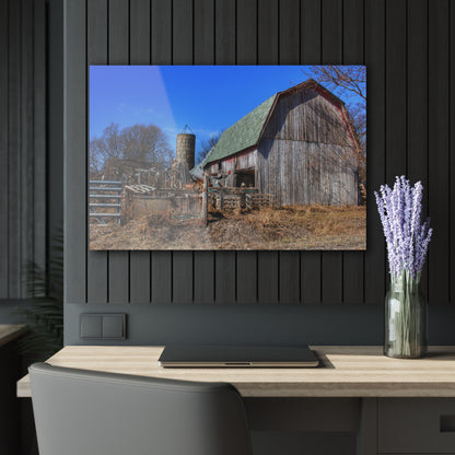 U R There Photography Romeo Plank Road Forgotten Greys Rustic Farmhouse Acrylic Wall Print
