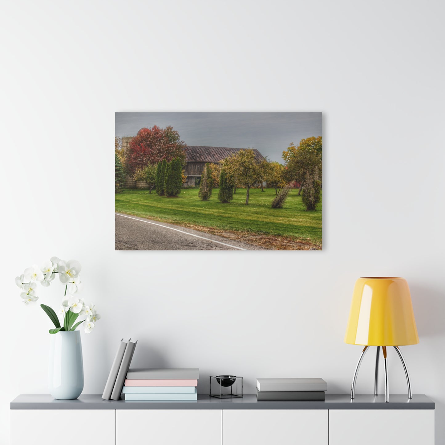 U R There Photography Goodrich Grey Rustic Farmhouse Acrylic Wall Print