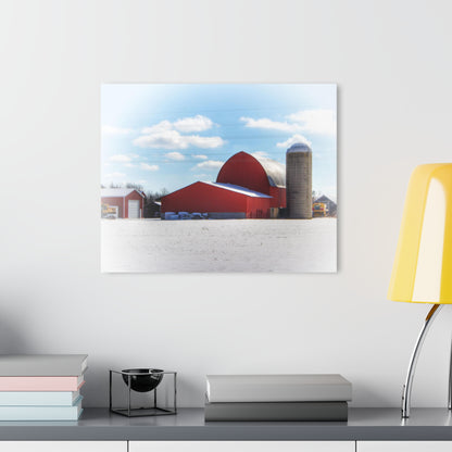 U R There Photography Barnes Road Reds Rustic Farmhouse Acrylic Wall Print