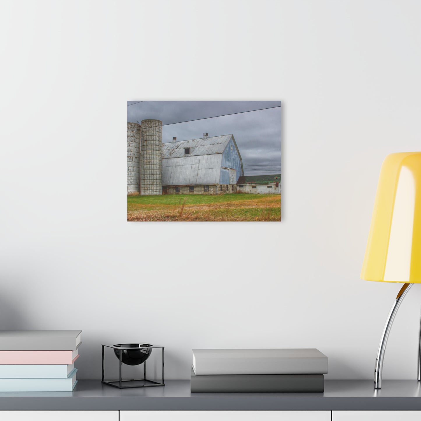 U R There Photography Daley Road Grey I Rustic Farmhouse Acrylic Wall Print