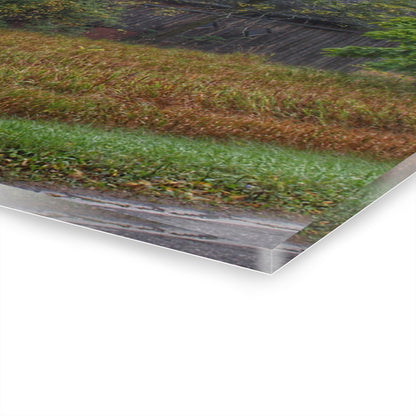 U R There Photography Metamora Road Grey Rustic Farmhouse Acrylic Wall Print