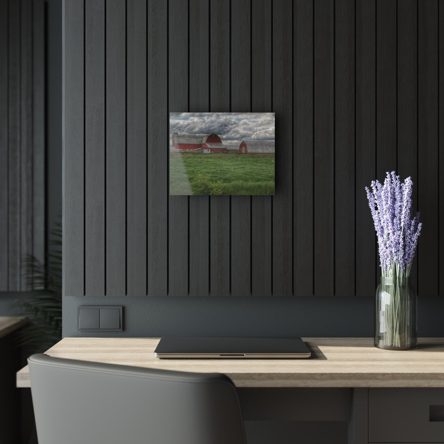 U R There Photography North Sandusky Reds Rustic Farmhouse Acrylic Wall Print