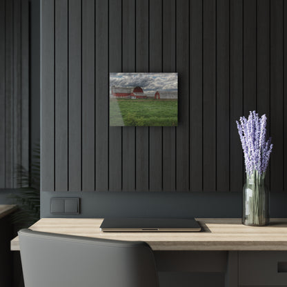 U R There Photography North Sandusky Reds Rustic Farmhouse Acrylic Wall Print