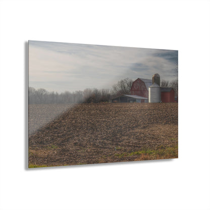 U R There Photography Cumber Road Red II Rustic Farmhouse Acrylic Wall Print