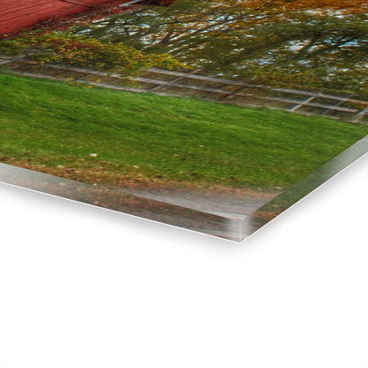 U R There Photography Hegal Road Old Red II Rustic Farmhouse Acrylic Wall Print