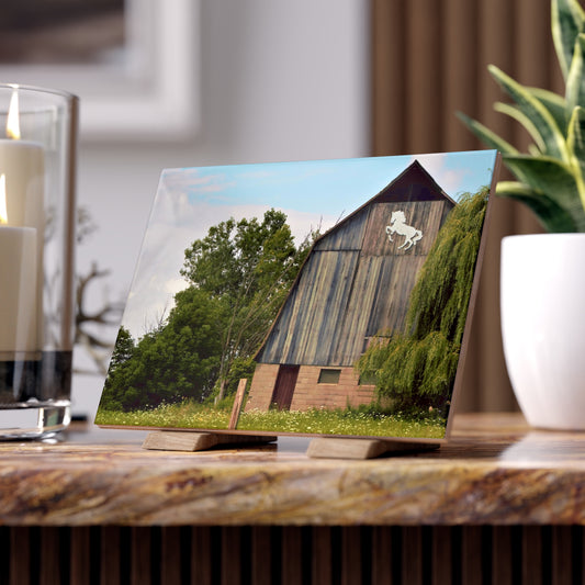 U R There Photography Hassler Lake Horse Barn Rustic Farmhouse Decorative Ceramic Tile