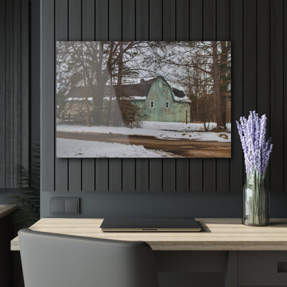 U R There Photography Hunters Creek Meadow Green Rustic Farmhouse Acrylic Wall Print