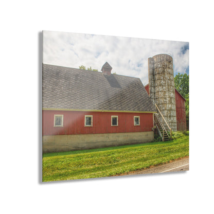 U R There Photography Metamora Red Silo Rustic Farmhouse Acrylic Wall Print