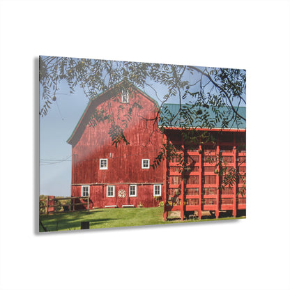 U R There Photography Gardner Road Red I Rustic Farmhouse Acrylic Wall Print