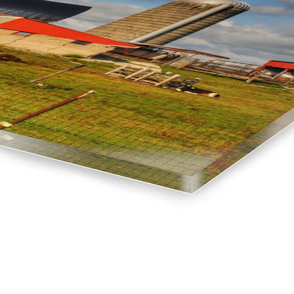 U R There Photography Kingston Checkerboard Farm Rustic Farmhouse Acrylic Wall Print