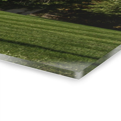 U R There Photography Ludwig Road Summer Grey and Silo Rustic Farmhouse Acrylic Wall Print