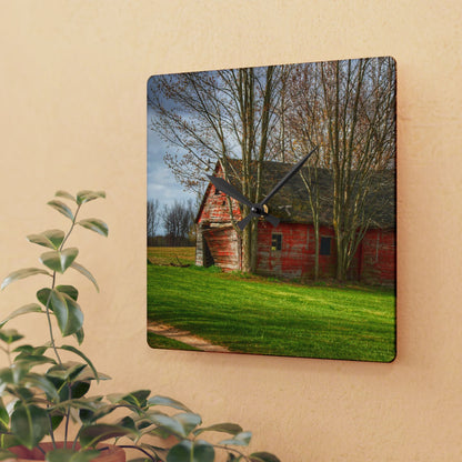 Rustic Farmhouse Wall Clock featuring Centerline Shack