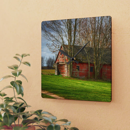 Rustic Farmhouse Wall Clock featuring Centerline Shack