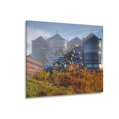 U R There Photography Peck Road Grain Silos Rustic Farmhouse Acrylic Wall Print