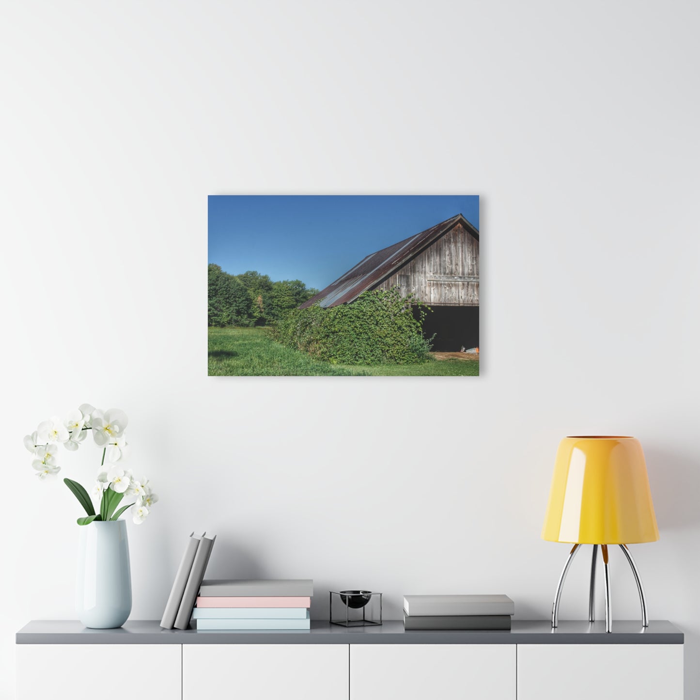 U R There Photography Grey Shack of Millington Rustic Farmhouse Acrylic Wall Print