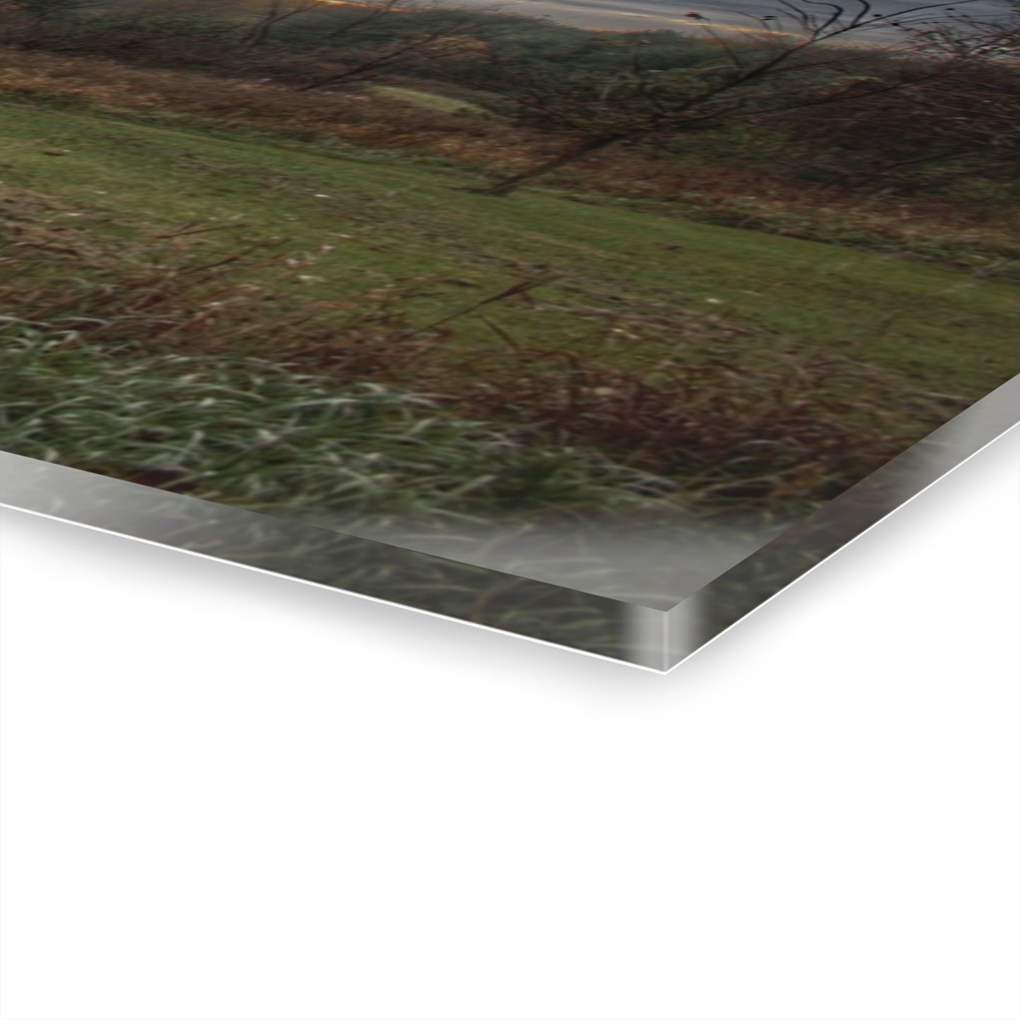 U R There Photography Pero Lake Road Grey II Rustic Farmhouse Acrylic Wall Print