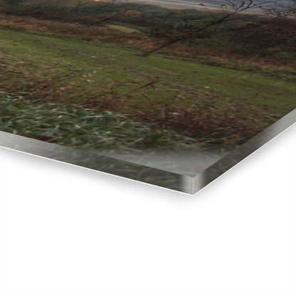 U R There Photography Pero Lake Road Grey II Rustic Farmhouse Acrylic Wall Print