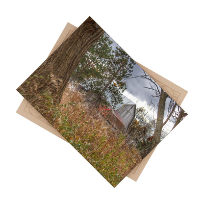 U R There Photography Booth Road Hidden Greys Rustic Farmhouse Decorative Ceramic Tile