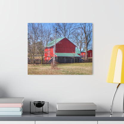 U R There Photography Imlay City Road Cow Barn I Rustic Farmhouse Acrylic Wall Print