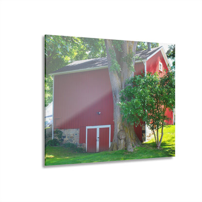 U R There Photography Court Street City Red Rustic Farmhouse Acrylic Wall Print